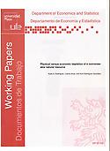 Imagen de portada de la revista Working papers = Documentos de trabajo (Universidad de León. Departamento de Economía y Estadística)