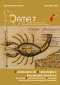 Imagen de portada de la revista DAMA. Documentos de Arqueología y Patrimonio Histórico