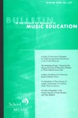 Imagen de portada de la revista Bulletin of the Council for Research in Music Education