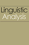 Imagen de portada de la revista Linguistic Analysis