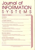 Imagen de portada de la revista Journal of information systems