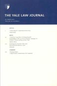 Imagen de portada de la revista Yale law journal