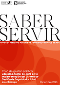 Imagen de portada de la revista Saber Servir