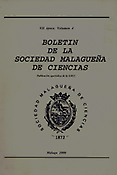 Imagen de portada de la revista Boletín de la Sociedad Malagueña de Ciencias