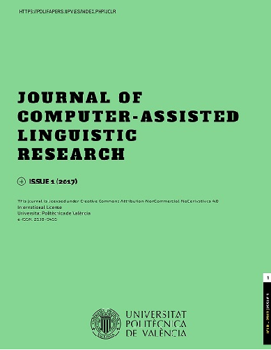 Imagen de portada de la revista Journal of Computer-Assisted Linguistic Research