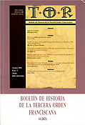 Imagen de portada de la revista Boletín de Historia de la Tercera Orden Franciscana