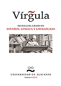 Imagen de portada de la revista Vírgula. Revista del Grado en Español