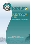 Imagen de portada de la revista Revista Peruana de investigación en salud