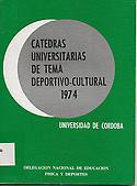 Imagen de portada de la revista Cátedras universitarias de tema deportivo-cultural (Universidad de Córdoba)