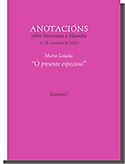 Imagen de portada de la revista Anotacións sobre literatura e filosofía.