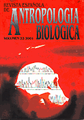 Imagen de portada de la revista Revista de la Sociedad Española de Antropología Biológica