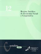 Imagen de portada de la revista CIRIEC - España. Revista jurídica de economía social y cooperativa