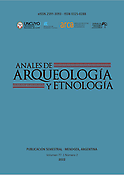 Imagen de portada de la revista Anales de Arqueología y Etnología