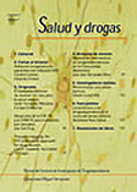 Imagen de portada de la revista Salud y drogas