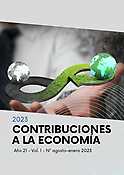 Imagen de portada de la revista Contribuciones a la Economía