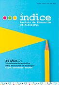 Imagen de portada de la revista Índice, Revista de Educación de Nicaragua