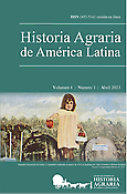 Imagen de portada de la revista Historia Agraria de América Latina