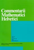 Imagen de portada de la revista Commentarii mathematici helvetici