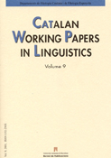 Imagen de portada de la revista Catalan working papers in linguistics