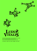 Imagen de portada de la revista Ludus vitalis