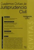 Imagen de portada de la revista Cuadernos Civitas de jurisprudencia civil