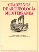 Imagen de portada de la revista Cuadernos de arqueología mediterránea