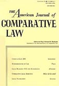 Imagen de portada de la revista American journal of comparative law