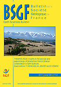 Imagen de portada de la revista Bulletin de la Société Géologique de France