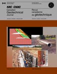 Imagen de portada de la revista Canadian geotechnical journal