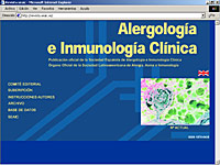 Imagen de portada de la revista Alergología e inmunología clínica