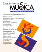 Imagen de portada de la revista Cuadernos de música iberoamericana