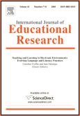 Imagen de portada de la revista International journal of educational research