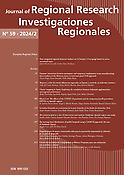 Imagen de portada de la revista Investigaciones Regionales = Journal of Regional Research
