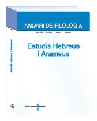 Imagen de portada de la revista Anuari de filologia. Secció E. Estudis hebreus i arameus