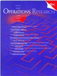 Imagen de portada de la revista Operations research