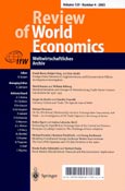 Imagen de portada de la revista Weltwirtschaftliches archiv = Review of world economics