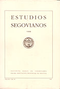 Imagen de portada de la revista Estudios segovianos