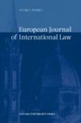 Imagen de portada de la revista European journal of international law = Journal europeen de droit international