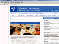 Imagen de portada de la revista RUSC. Universities and Knowledge Society Journal