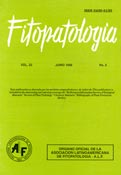 Imagen de portada de la revista Fitopatología