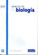 Imagen de portada de la revista Anales de biología