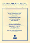 Imagen de portada de la revista Archivo hospitalario