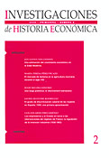 Imagen de portada de la revista Investigaciones de Historia Económica = Economic History Research