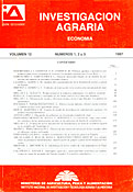 Imagen de portada de la revista Investigación agraria. Economía