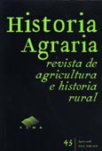 Imagen de portada de la revista Historia agraria