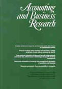 Imagen de portada de la revista Accounting and business research