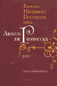 Imagen de portada de la revista Estudis històrics i documents dels arxius de protocols