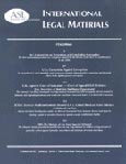 Imagen de portada de la revista International legal materials