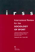 Imagen de portada de la revista International review for the sociology of sport