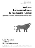 Imagen de portada de la revista Archivos Latinoamericanos de Producción Animal